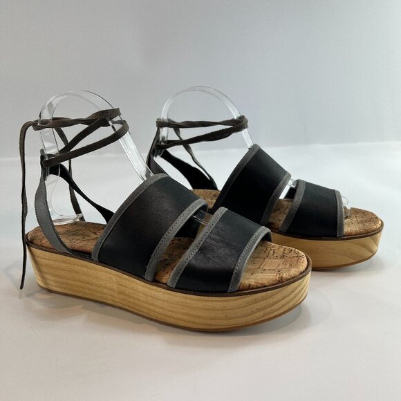 Free People Lace-up Flatform Sandals - Picture 1 of 10